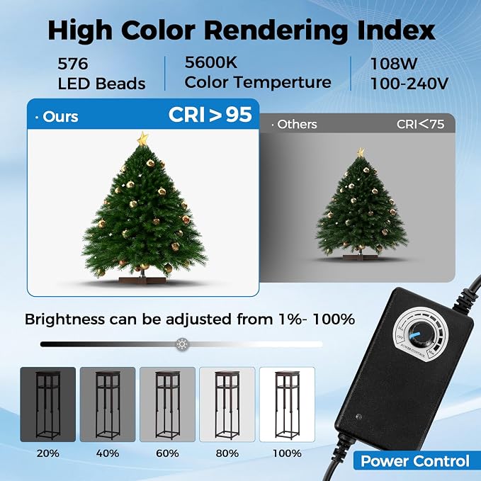 Photo Light Box, Portable 47"x20"x55" Photo Studio Light Box, Shooting Tent Kit with 576 Light Beads and 3 Color Backdrops. Large Lightbox with 6 Stepless Dimming Light Boards for Photography - Image 2