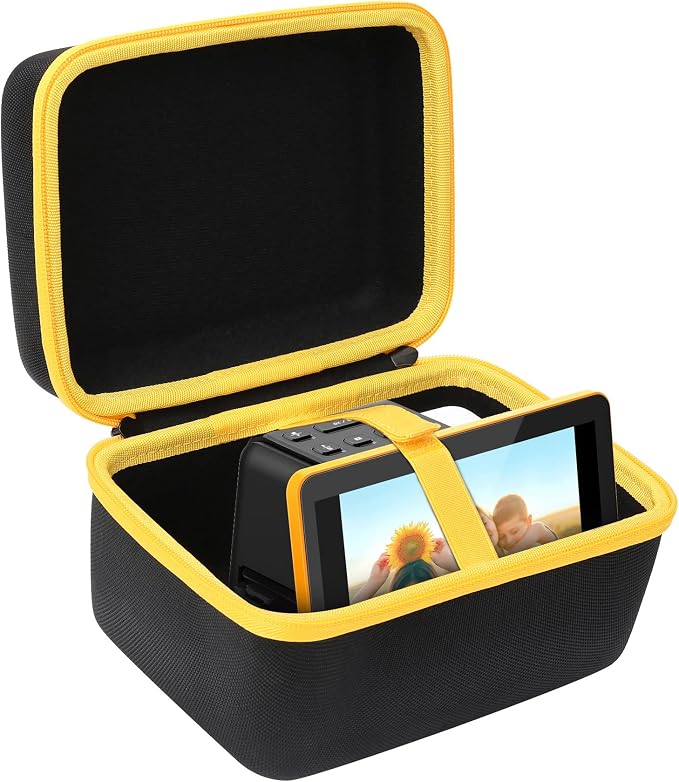 khanka Hard Travel Case for Kodak Slide N SCAN RODFS70 7" Film Scanner | EVA Hard Shell, Mesh Pocket Accessory Storage, Impact Resistant Protection, Water Resistant Protection, Protective Case Only by khanka