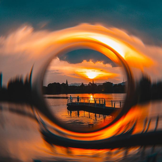 90mm Handheld Swirl Effect Filter Photography Foreground Blur Props SLR Mirrorless Camera Lens Accessories - Image 5