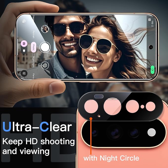 JETech Screen Protector with Lens Protector for Google Pixel 11 Pro XL | 2+2 Pack, 9H+ Shatterproof Tempered Glass, Easy Installation, Fingerprint Unlock Compatible, High Clarity, Anti-Fingerprint - Image 6
