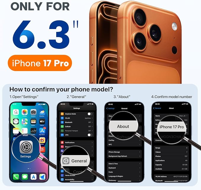 miracase Magnetic for iPhone 17 Pro Case, Compatible with MagSafe, Integrated Silicone Camera Control Cover, 3.0mm Thicken Shockproof Drop Protection Phone Case for 17 Pro,Teal - Image 2