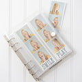 Photo Album For 2X6 Photo Booth Slip In Strips And 4X6 Pictures - 6 Ring Notebook Binder With 20 2 By 6 Sleeves - Fits 80 Photobooth Prints (CLEAR SPARKLE, 2X6) by SMILEWAVE