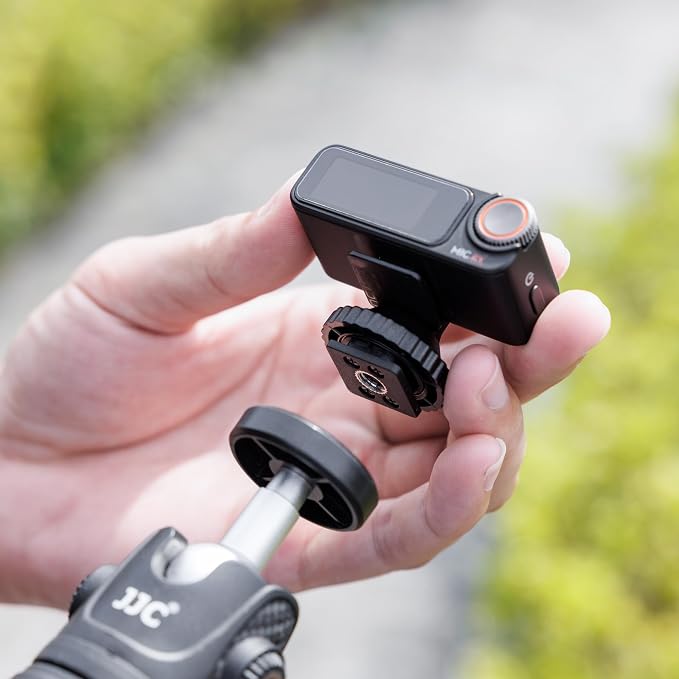 JJC Anti-Slip Cold Shoe Mount Adapter for DJI Mic 2 Receiver,with 1/4"-20 | with Tighten Knob for Stable Mounting,Durable ABS Cold / Hot Shoe Adapter,for DSLR Camera Tripod Vlogging Video Recording - Image 9