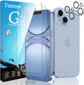 2 Pack Tempered Glass Screen Protector for iPhone 14 6.1-Inch | with 2 Pack Camera Lens Protector, Anti Scratch, Bubble Free, Case Friendly by Unknown