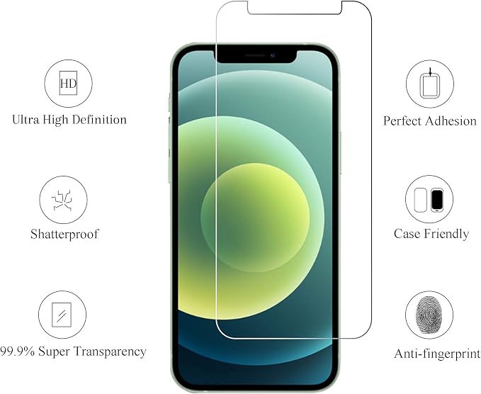 Ailun 3 Pack Screen Protector for iPhone 11 / iPhone XR, Tempered Glass | 6.1 Inch, Case Friendly, HD - Image 2