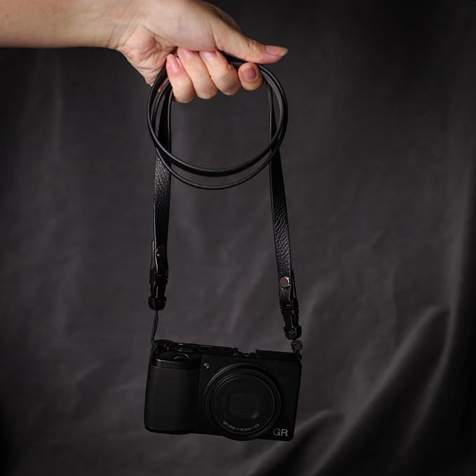 Leather Quick-Release thin camera Shoulder Strap for DSLR SLR | Genuine leather 1cm width 110cm length quick-release buckle 25g Neck Strap For Ricoh for Travel, Street, Outdoor Photography - Image 9