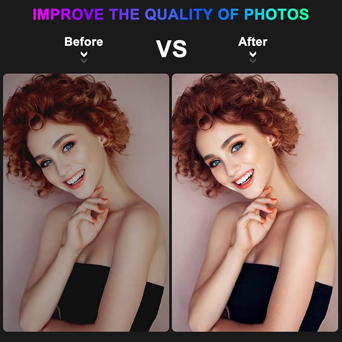 STALLY 12.3" Ring Light with Stand, 75" Tripod and Desk Tripod, 2 Holders | Ring Light Tripod with 3 CCT Mode, 96 Color Modes, Wireless Remote, Great Selfie Light for Live Stream/Makeup/YouTube/TikTok - Image 5