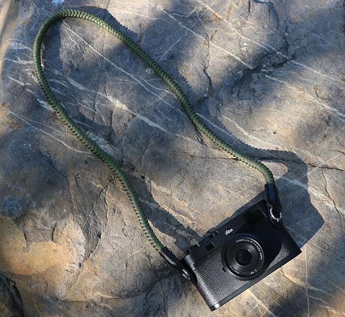 Paracord Woven Camera Neck Shoulder Strap Belt Hand Compatible with Canon Nikon Sony Olympus Pentax Fujifilm Panasonic SLR DSLR Digital Mirrorless Cameras 42 inch Green - Image 6