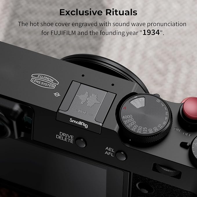 SmallRig Hot Shoe Cover for FUJIFILM X100VI X100V X-T4 X-T3 X-T30 X-T30II | X-E4 X-T50 X-S20 X-S10 XPro3 X-H2s X-H2 GFX100S GFX100 II GFX50SII (Black) - Image 6