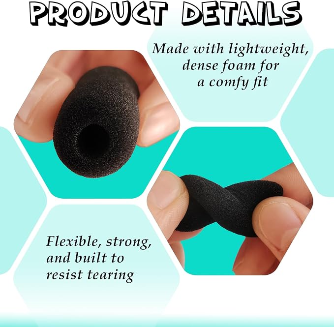 14-Pack Lavalier Microphone Foam Covers – 1.4" Windshields for Wireless Lapel Mics – Noise-Reducing Windscreens for Interviews, Podcasting, Vlogging, Video Recording - Image 9