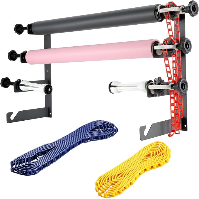 NEEWER Photography 4 Roller Wall Mounting Manual Background Support System with 2 x Four Fold Hook, 8 x Expand Bar, 4 x Chain, Load Capacity per Roller: 22lb/10kg - Image 4