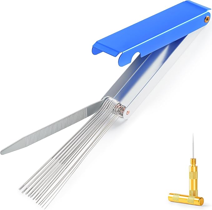Torch Tip Cleaner, Welding Nozzle Tip Cleaner, Carburetor Cleaner Tools Accessories with 13 Cleaning Wires and 1 Sharp Pick for Carburetors, Gas Orifices, Sprinklers and Shower Heads Cleaning by Unknown
