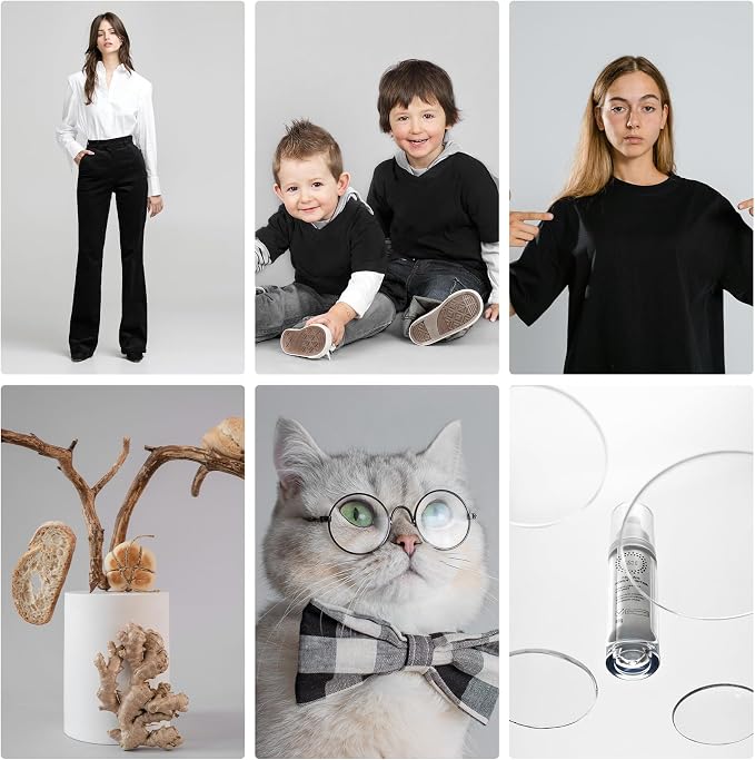 Meking 39.37x78.74 in PVC Backdrop, Matte Grey Background for Photography | Vinyl Backdrops for Product Photography,Portrait Shoots and Photo Studio - Image 3
