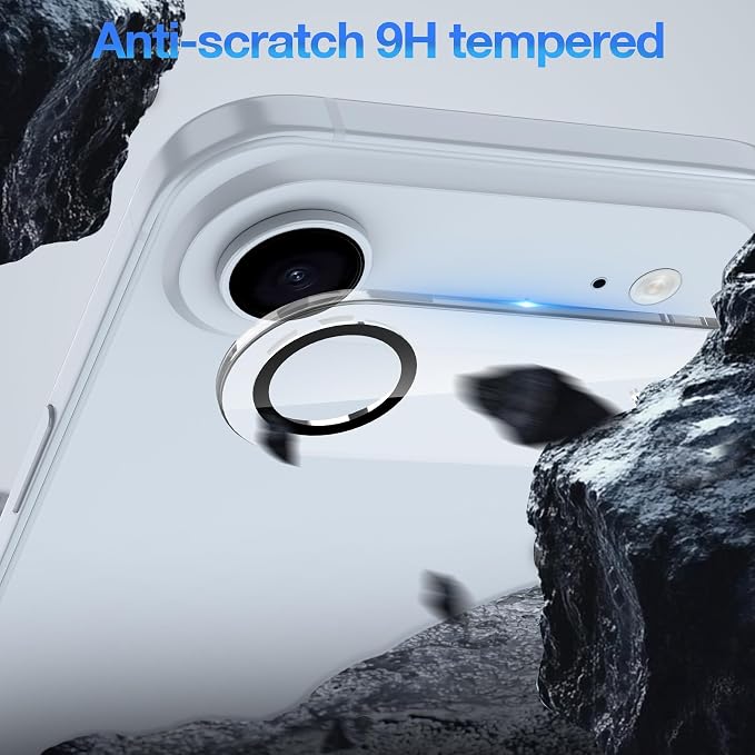 WHPXJY 2025 New Upgrade for 3 pack iPhone Air Camera Lens Protector-Tempered Glass Cover, 9H+ Shatterproof/Anti-scratch/Maintains Original Clarity/Easy to Install - Image 3
