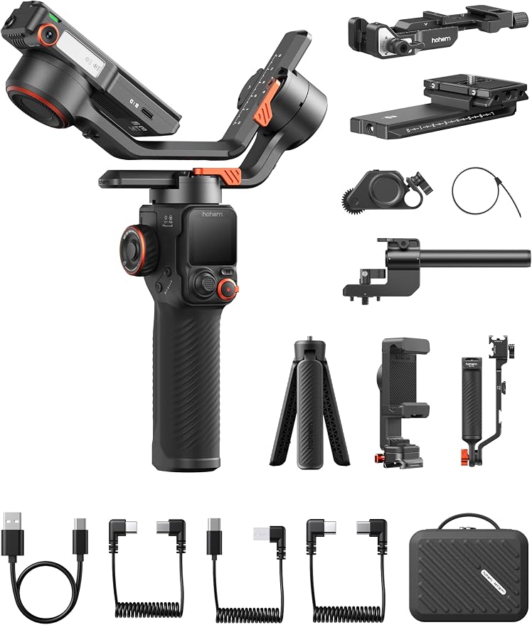 Hohem iSteady MT3 Pro Kit 3-Axis Gimbal Stabilizer for Camera, AI Tracker with Fill Light, for Mirrorless/Pocket/Action Camera/Smartphone, Detachable Touchscreen Control, for Canon/Nikon/Sony/Fujifilm - Image 8