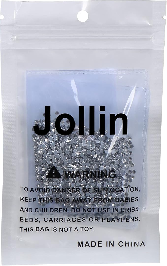 Jollin Hotfix Rhinestones Flatback Crystal Gems 2.4mm SS8, Crystal | 2880pcs Hot Fix Crystals Glass Rhinestones for Bedazzling, Crafting, Clothes, Shoes & Accessories DIY Decoration - Image 7