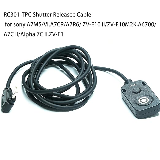 Remote Control for Sony Camera RC301-Type c USB a7m5/A7CII/A7CR/A7R6 Shutter Release Cable Camera A6700/ZV-E1/ZV-E10 II 150cm/59in Small Button for Wired Shooting Accessories(RC301 TPC A7C2 A6700) - Image 3