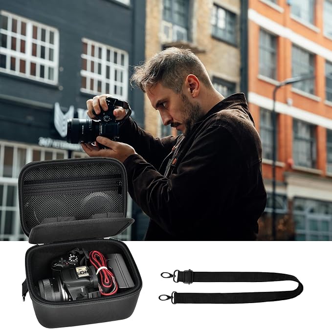 GWCASE Compact Hard Case for Canon R100 R50, RF-S18-45mm & 55-210mm Kit, S | Exclusively for Canon EOS R100 & R50 Mirrorless; Fits Body + RF-S18-45mm or RF-S55-210mm Lens; Not for Video Cameras,Box Only - Image 7