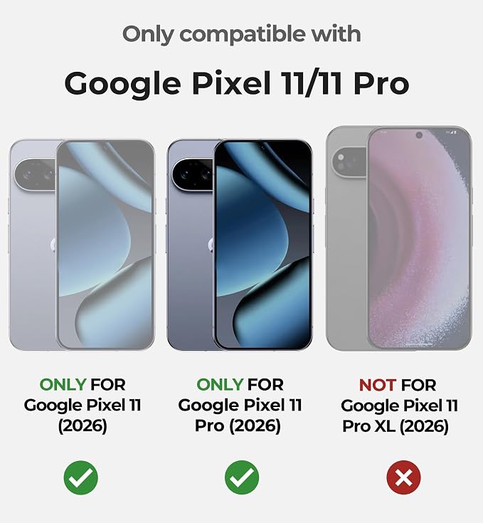 Dexnor for Google Pixel 11/11 Pro Case with Slide Camera Cover & 2 Front Frames & Built-in Screen Protector & Kickstand,Full-Body Shockproof Protective Cover Heavy-Duty Rugged Cases,Purple(2026) - Image 2