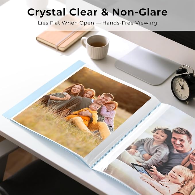 XRUNMIX Art Portfolio 8.5X 11 Inch, 40 Pockets (80 Pages Capacity) Letter Size Display Book with Clear Sheet Protectors, Presentation Folder for Artwork/Documents/Photos - Image 4
