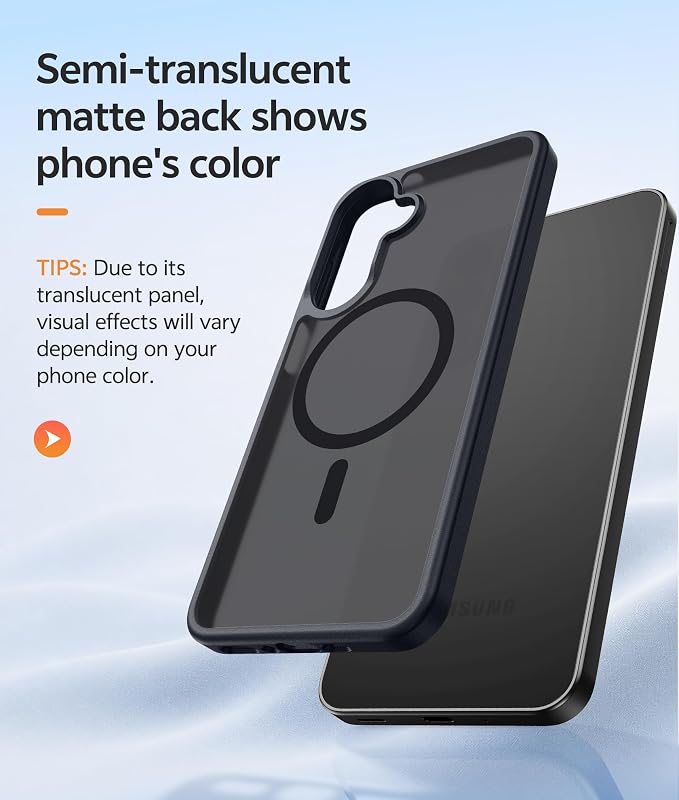 FNTCASE for Galaxy A27 5G Phone Case, Fit for Magsafe, Screen Protector | Translucent Matte, 14FT Military Grade Drop Protection, Slim Shockproof Protective, for Samsung A 27 4G Cover, Black - Image 5