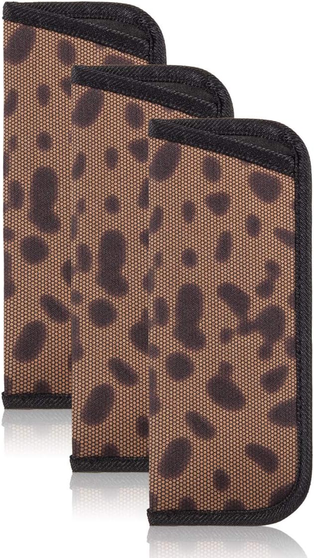 TRIUMPH VISION 3 Pack Reading Glasses Pouch Soft Case Eyeglass Sleeve Slim | Alternative to Bulky Case in bag, Lightweight Lined Padded Protect Optical lens Slip in, Cute Pattern Portable for Daily Use by TRIUMPHVISION