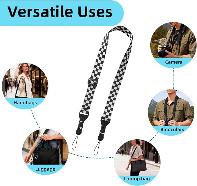 3 Pack Adjustable Shoulder Strap, iPad Strap Nylon Neck Lanyard | for iPad/Samsung Tablet Case,Camera Binocular Crossbody Laptop Luggage Bag - Image 8