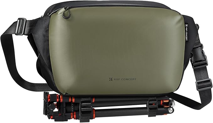 K&F CONCEPT Large Camera Sling Bag, Everyday Shoulder Bag | Multifunction Photography Compact Crossbody DSLR Portable Bag, Compatible for Canon/Nikon/Sony, BS08 by KFCONCEPT