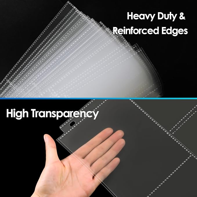 MaxGear 30 Pack 4x6 Photo Sleeves for 3 Ring Binder (180 Pictures),3 Pocket | Heavy-Duty Archival Page Protectors, Clear Photo Album Refill Pages, Plastic Postcard Sleeves, Recipe Card Binder Inserts - Image 6