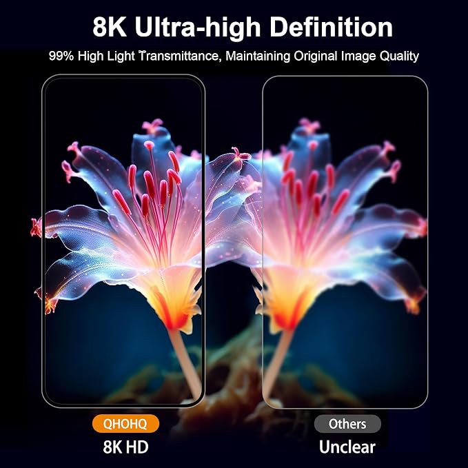 QHOHQ for iPhone 16 Plus Screen Protector + Camera Lens Protector, 3+3 Pack | [Military Grade Shatterproof], Top 9H+ Tempered Glass, Full Edge Coverage, Ultra Durable, with Easy Installation Tool - Image 5