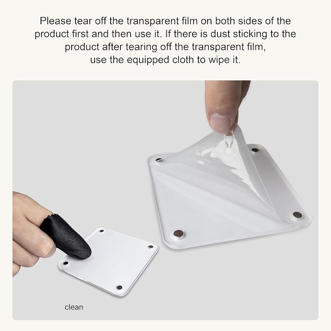 Car Sun Visor Photo Holder, Universal Magnetic Photo Clip, Decorate Your Car Visor Clip with Personality(Transparent, 3.2x3.2) - Image 4