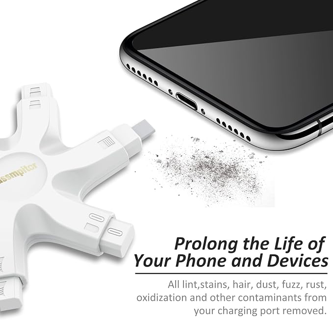 iPhone Cleaning Kit for Charging Port Cleaner,Lightning Charger Connector | Speaker Cable,AirPod Pro Cell Phone，Cleaning Putty，Repair Restore Tool,Thin Cleaning Brushes,Microfiber Cloths,Port Pick - Image 2