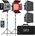 GVM 1000D RGB Led Video Light with 2 Softboxes, Photography Lighting Kit with Bluetooth Control, Full Color Video Lighting Kit with 18 Applicable Scenes, 2 Packs Led Light Panel for Video Shooting by GVMGreatVideoMaker