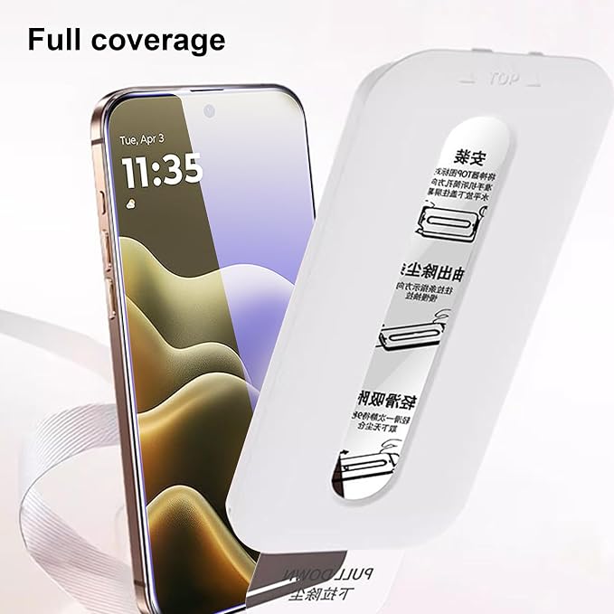 for Motorola Moto Edge 2026 Screen Protector with De-Bubble Card, 9H Hardness Military-Grade Shatterproof Protection Tempered Glass flim, Case Friendly, Anti-Scratch (2 PACK) - Image 4
