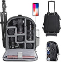 CADeN Camera Backpack Bag Professional for DSLR/SLR Mirrorless Camera Waterproof, Camera Case Compatible for Sony Canon Nikon Camera and Lens Tripod Accessories (Large, 5.0 Black) by CADeN