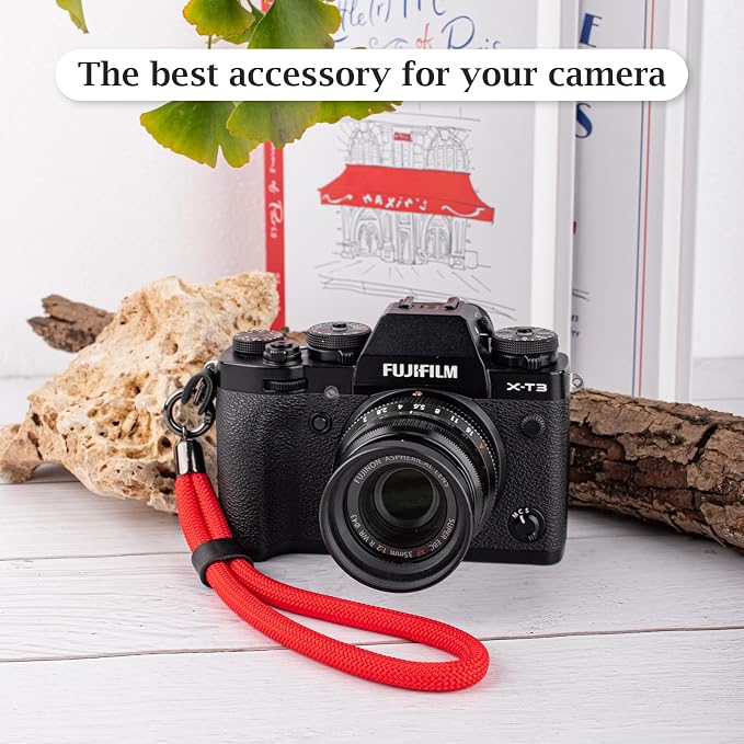 VOVMOEYA Camera Wrist Strap Rope,Camera Hand Strap Compatible with Fujifilm Canon DSLR Camera - Red - Image 5