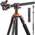 K&F CONCEPT 94 Inch Camera Tripods 4 Section Ultra High Aluminum Professional Detachable Monopod Tripod with 360 Degree Ball Head Quick Release Plate for DSLR SLR Cameras T254A8+BH-28L (SA254T1) by KFCONCEPT