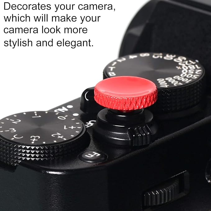 Soft Shutter Release Button(3 Pack Red),Pure Copper Camera Shutter Button - Image 5