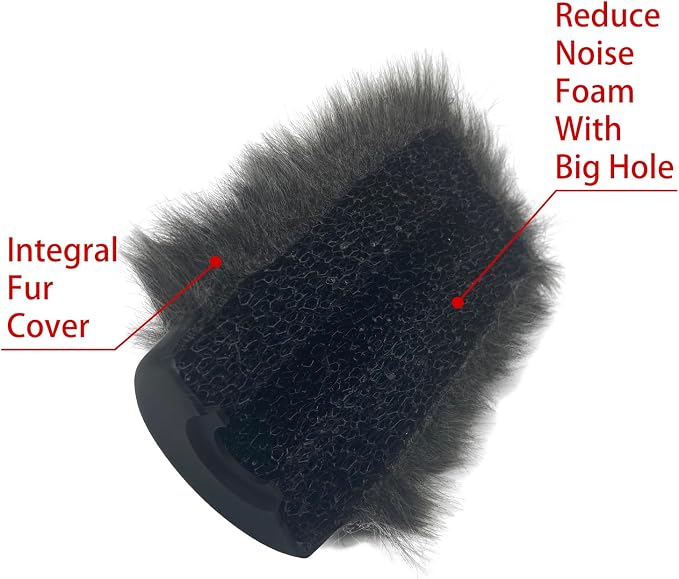 Microphone Wind Muff Pop Filter For Sennheir MKE600 Shotgun Microphone Cover windscreen Deadcat For Rode Ntg4 NTG5 shield Headset microphone windscreen For Sony Ecm-XM1 ECM673 674 ECM NV1 (gray) - Image 5
