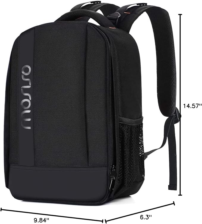 MOSISO Camera Backpack,Photography Backpack Padded Camera Bag, Black | DSLR/SLR/Mirrorless Shockproof Camera Bag with Customized Modular Inserts&Tripod Holder Compatible with Canon,Nikon,Sony - Image 8