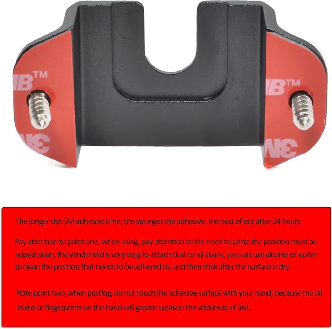 HYS Handheld CB Radio and Mic Holder Clip W/Screw for Motorola HLN9073B | Fits both HT radios and speaker mics with round-knob or belt-clip.Screw-mount installs on dash console or any flat surface - Image 2