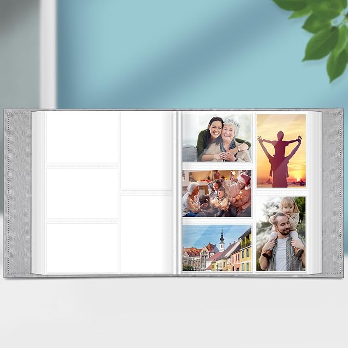 Fintie Photo Album 4x6 Photos - 300 Pockets Large Capacity Albums Book | Vegan Leather Cover, 4X6 Picture Keepsakes, Family/Wedding/Travel Memory Book, Baby/Kids/Boys/Girls Gift, Emerald Marble - Image 4