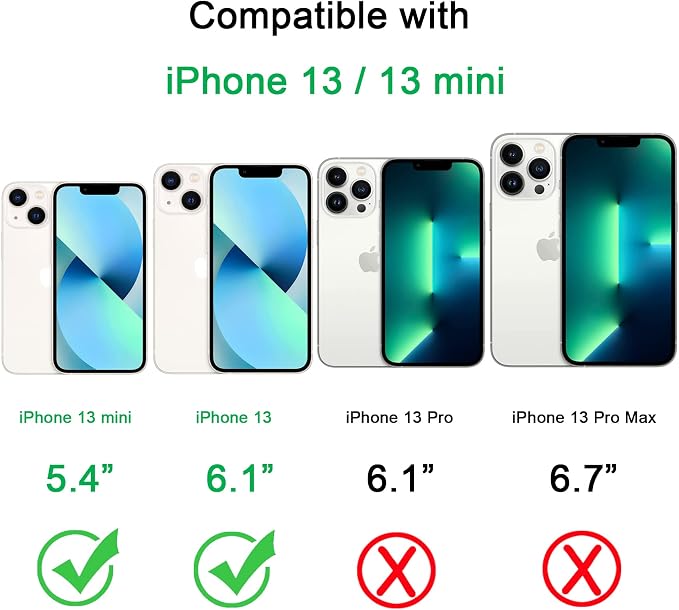 for iPhone 13 & iPhone 13 Mini Camera Lens Protector, Bling 3D Rhinestone Sparkle Diamond 9H Tempered Glass Camera Cover Anti Scratch Shockproof Metal Lens Screen Full Protective Cover - Image 2