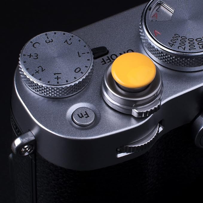 Yellow Metal Soft Shutter Release Button | Delicate Camera Shutter Button 11mm Concave 10mm Convex Surface(2 Pack) - Image 7