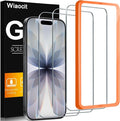 Wiaocit 3 Pack Tempered Glass Screen Protector for iPhone 17 | 9H Hardness, Installation Frame, Bubble Free, Case Friendly by Wiaocit