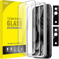 JETech Screen Protector for Google Pixel 8a, 2+2 Pack | with Camera Lens Protector, HD Clear Tempered Glass, Anti-Scratch Protection, Easy Installation Tool by JETech