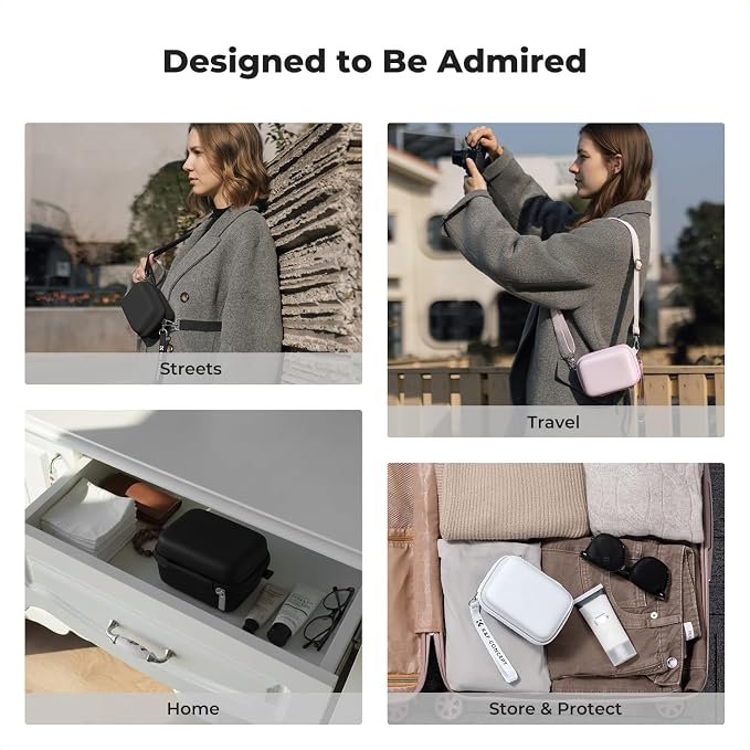 K&F CONCEPT Carrying Case for Digital Camera, Hard Shell Protective Case | Compatible with Ricoh GR III/GR IIIX/for Sony ZV-1 RX100/ for Canon G7X Mark III/G5X Mark II (Case Only),BE02 - Image 3