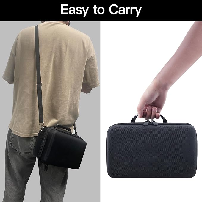 Hard Case for Canon EOS Rebel T7/T100/R50/R100 DSLR Camera with Lens | Compatible with Canon T7/T100/R50/R100/R5/R6 V//R6 Mark II DSLR Camera and Lens, With Shoulder Strap, Protective Case, Black - Image 8