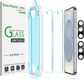 amFilm OneTouch for Samsung Galaxy S25+ Plus Screen Protector TemperedGlass | Auto-Alignment 30s Install with Camera Lens Protector, Bubble Free, Case Friendly, Anti-Scratch [2+2 Pack] (S25P-6.7'') by amFilm