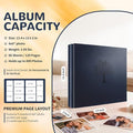 Photo Album 4x6 600 Pockets Slip In Extra Large Capacity | PU Leather Cover Picture Album Holds Horizontal & Vertical Photos for Family Wedding Baby Anniversary Christmas Gift - Image 2